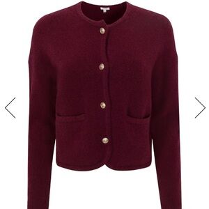 NWT Splendid x Cellajaneblog Button Cardigan in Rosewood